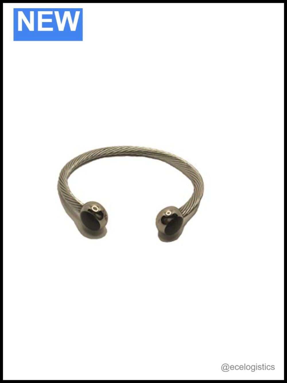 Stainless Steel Cuff Bracelet for Golf and Wellness